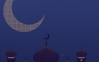 قالب بوربوينت رمضان الازرق ريهام حسانين