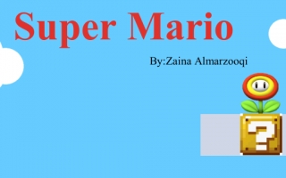 Super Mario زينة المرزوقي بوربوينت